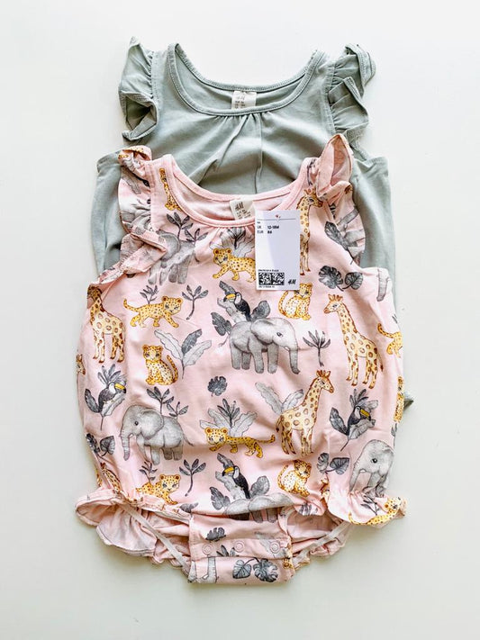 Pack of 2 animal romper (Bodysuit)