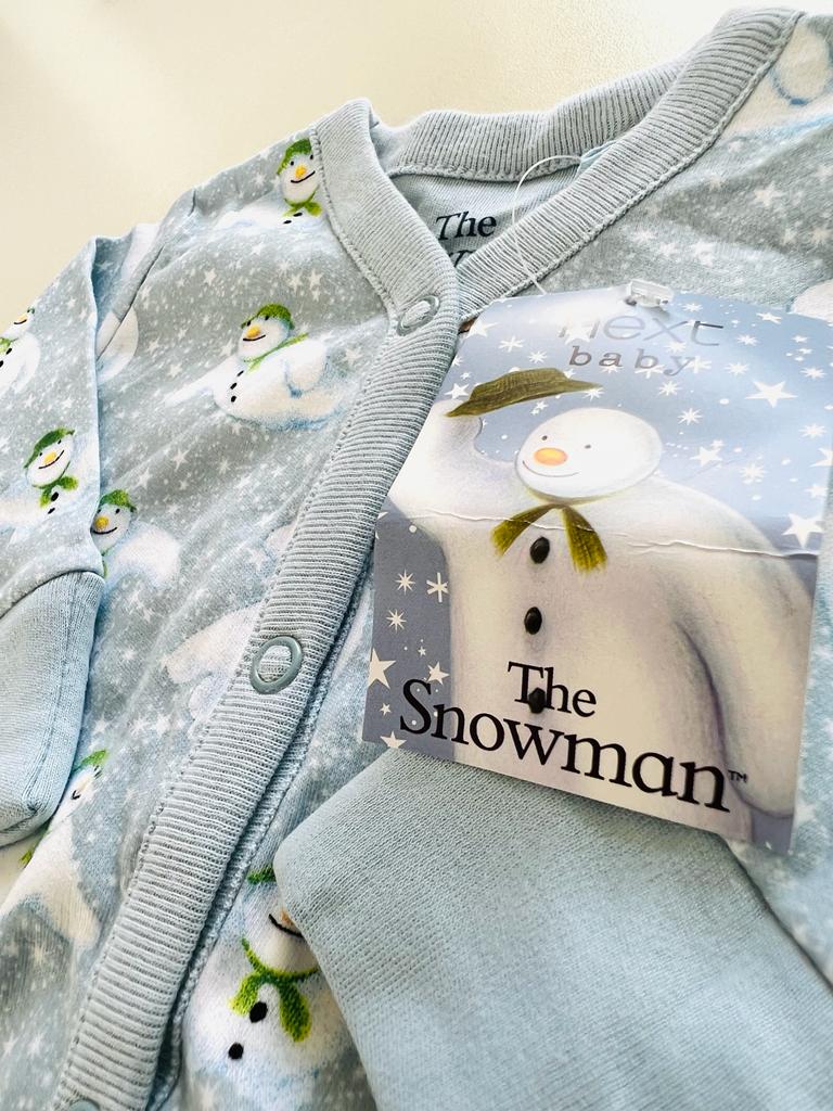 NEXT The Snowman Sleepsuit with Cap
