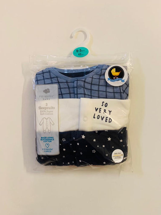 Primark Pack of 3 Sleepsuit