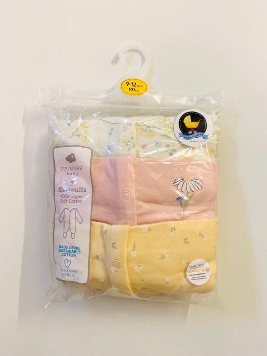 Primark Pack of 3 Sleepsuits