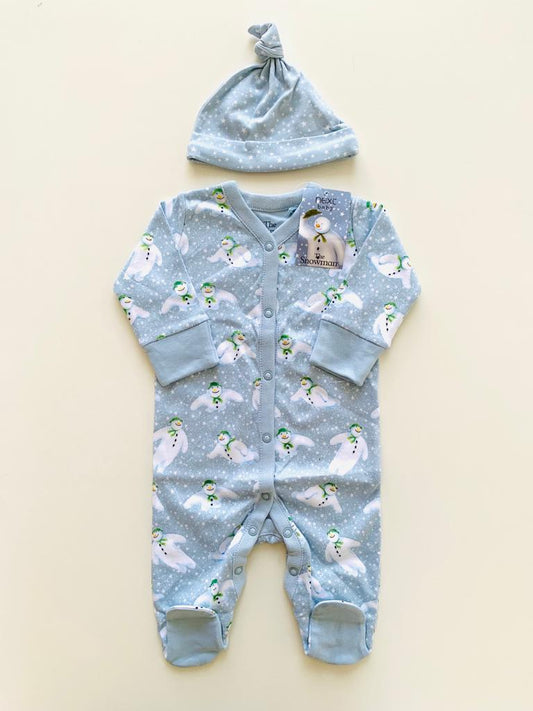 NEXT The Snowman Sleepsuit with Cap