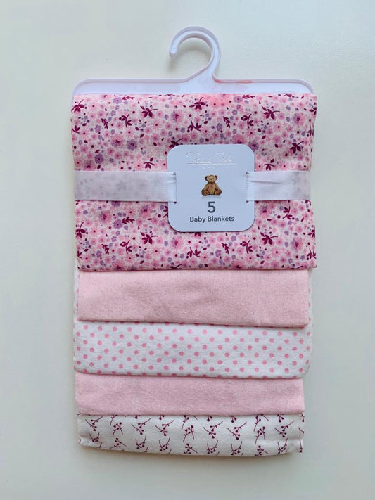 Pack of 5 Receiving Blankets