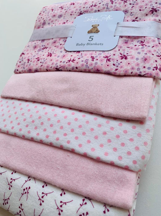 Pack of 5 Receiving Blankets