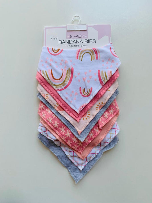 Pack of 8 Bandana Bibs