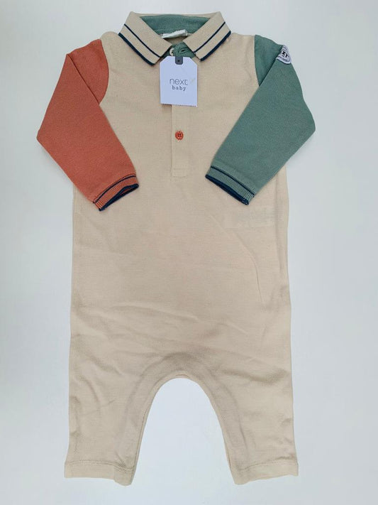 Next Footless Polo Style Sleepsuit