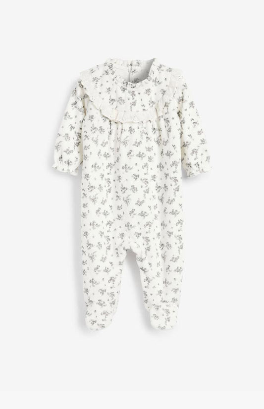 Next Velour Sleepsuit