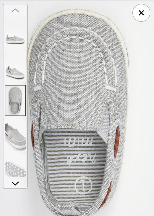 Next Grey Loafers