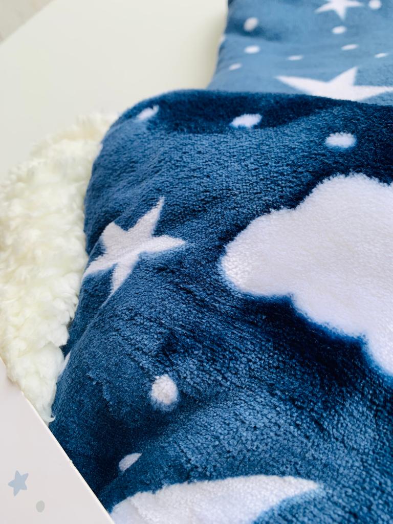 White Clouds Themed Blanket