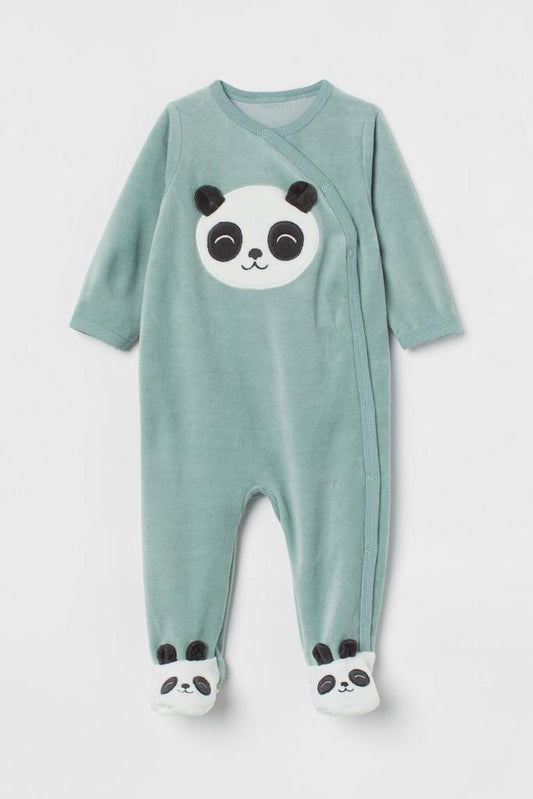 H&M Velour  Sleepsuit