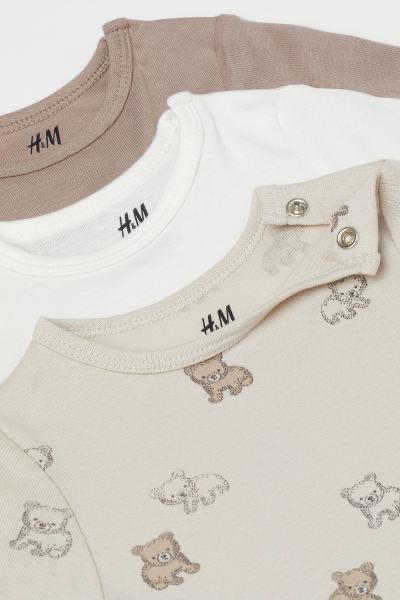 H&M Pack of 3 Bodysuits