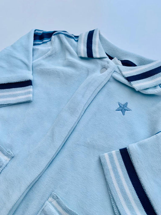 Next Velour Sleepsuit