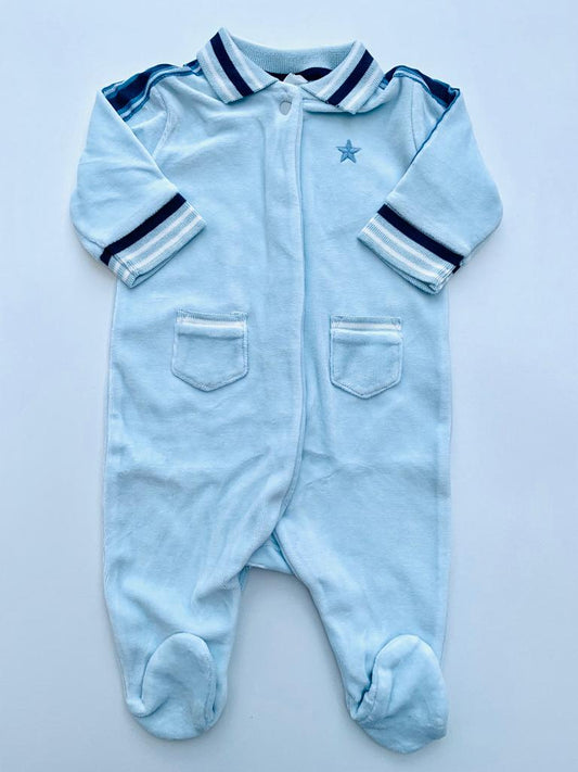 Next Velour Sleepsuit