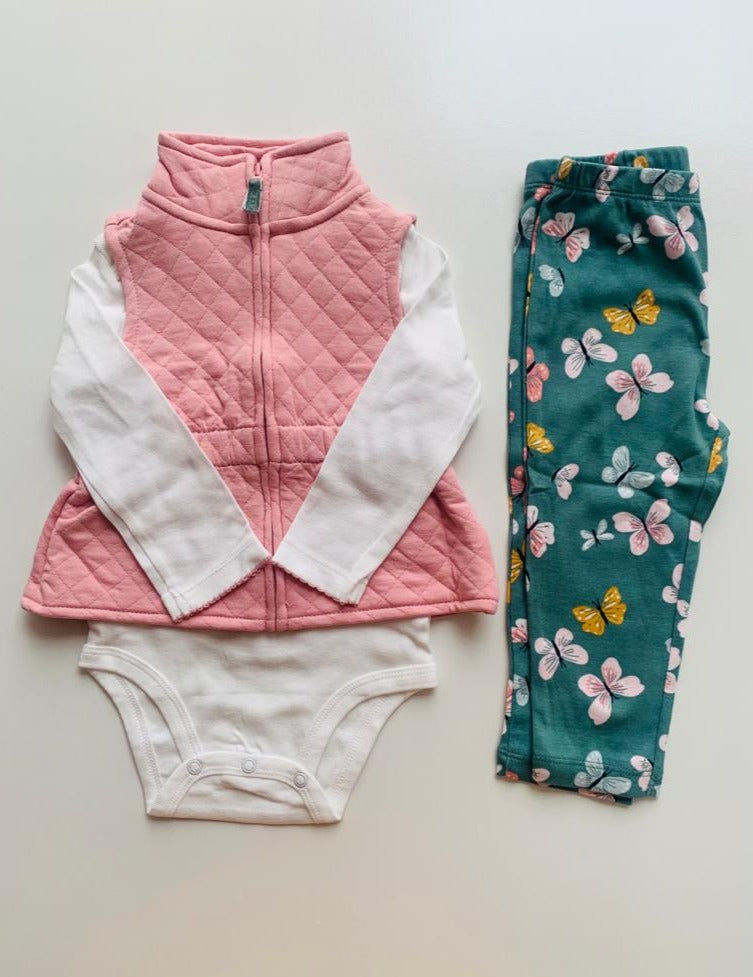 Carter's 3 Pc  Quilted Set