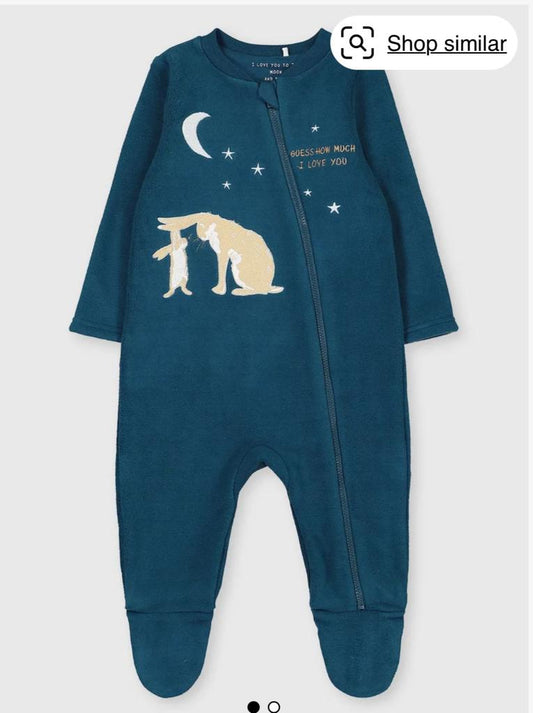 Tu Clothing Velour Sleepsuit