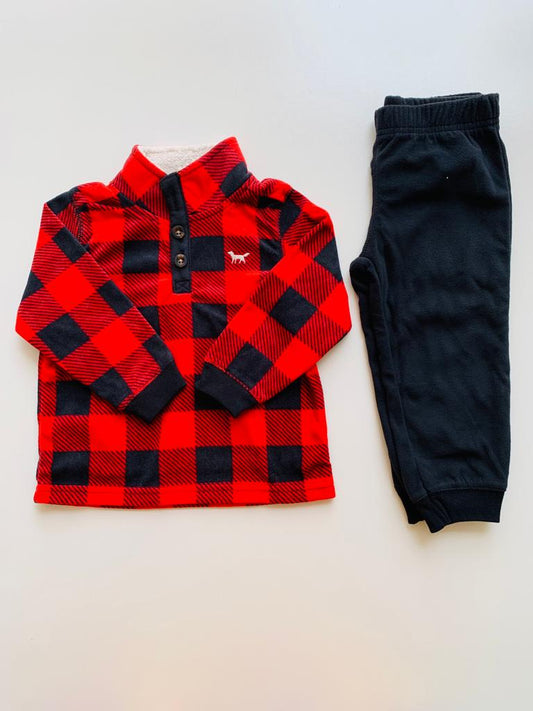 Carter's  Fleeced Shirt & Trouser