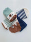 Pack of 5 Bear Themed Socks
