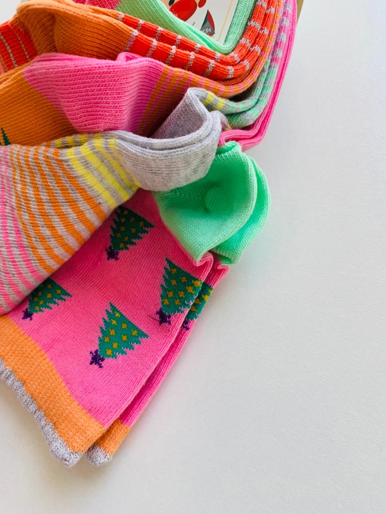 Pack of 5 Christmas Themed Socks