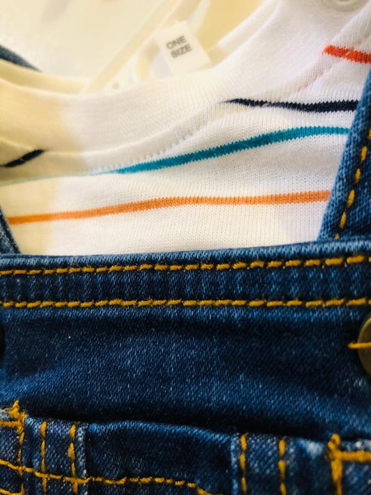 F&F Blue Denim Dungarees