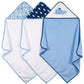 Pack of 3 Whale Themed Hooded Towels
