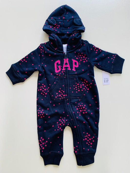 GAP Footless Sleepsuit With Hoodie