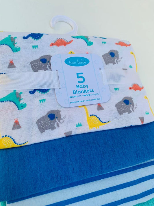 Bon Bebe Pack of 5 Blankets