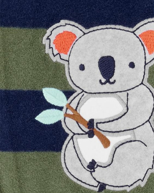 Carter's Fleeced appliqued Koala Sleepsuit