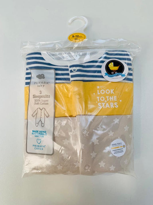 Primark Pack of 3 Sleepsuits