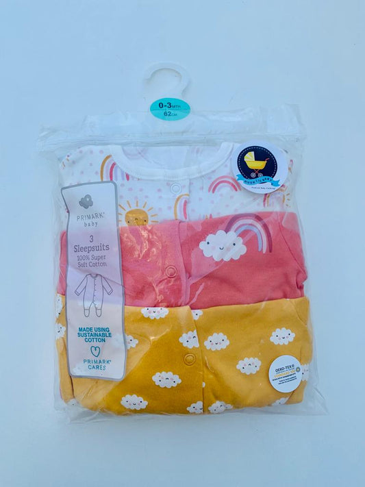 Primark Pack of 3 Sleepsuits