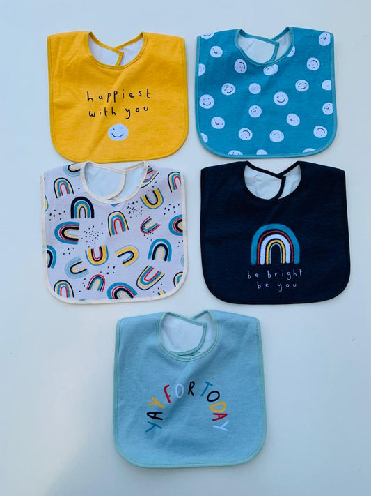 George Pack of 5 Bibs