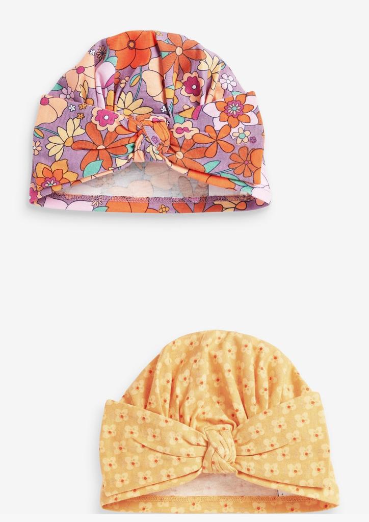 Next Pack of 2 Floral Caps