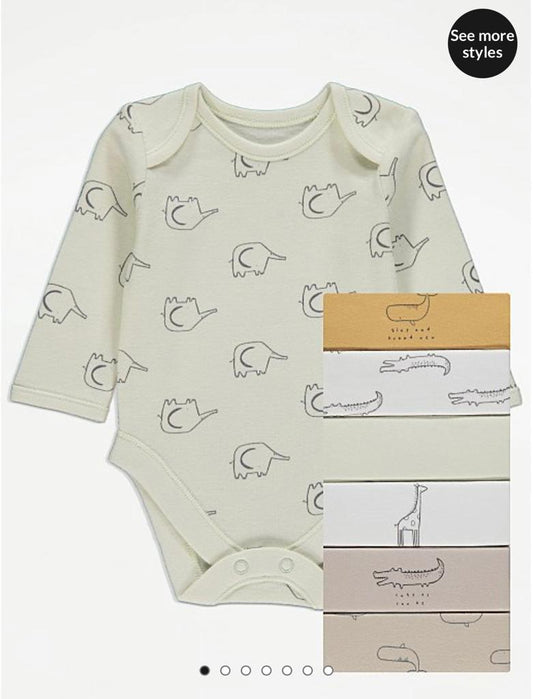 George  pack of 7 Full sleeved Bodysuits