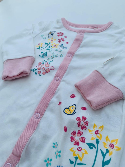 Next Fat Face Flowers Themed Sleep suit