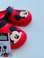 Next Mickey themed Red Crocs
