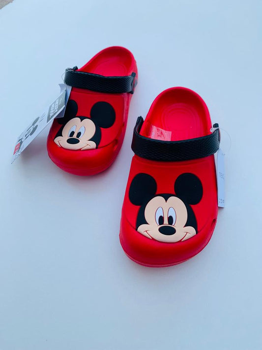 Next Mickey themed Red Crocs