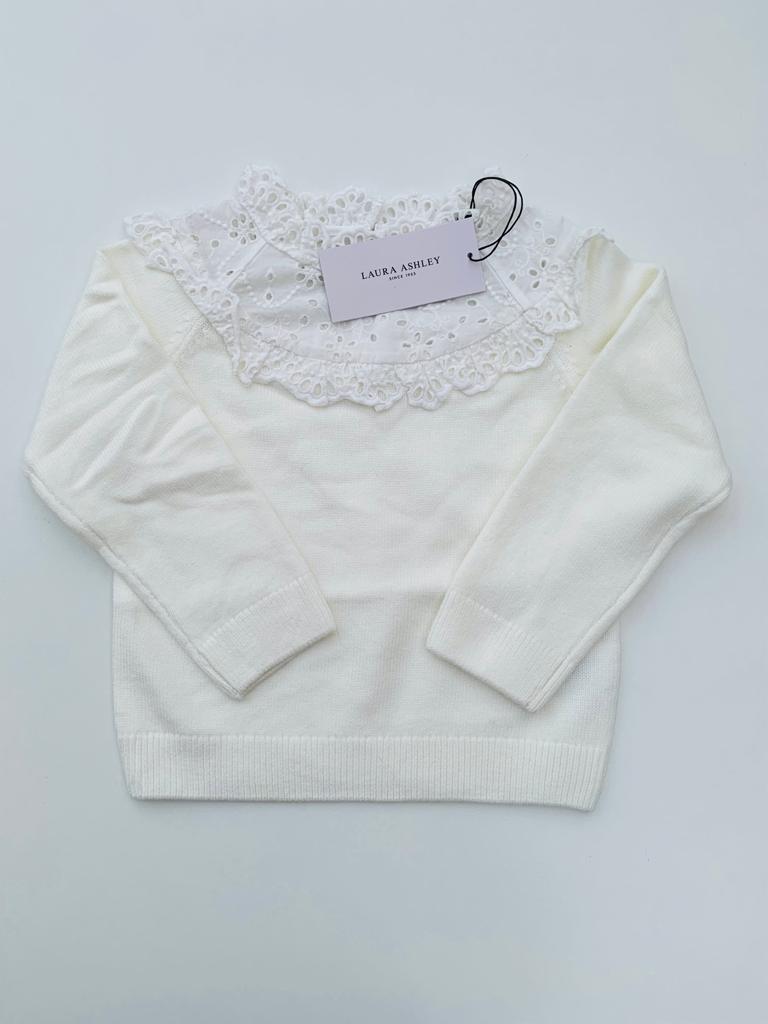 Laura Ashley White Sweater