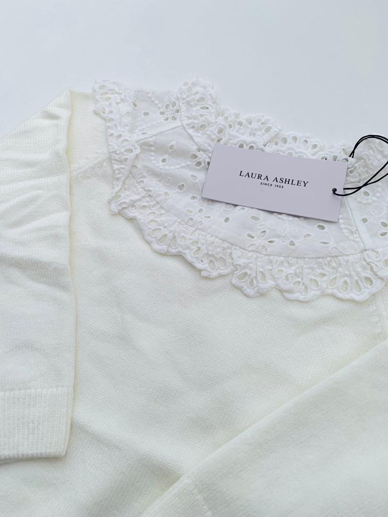 Laura Ashley White Sweater