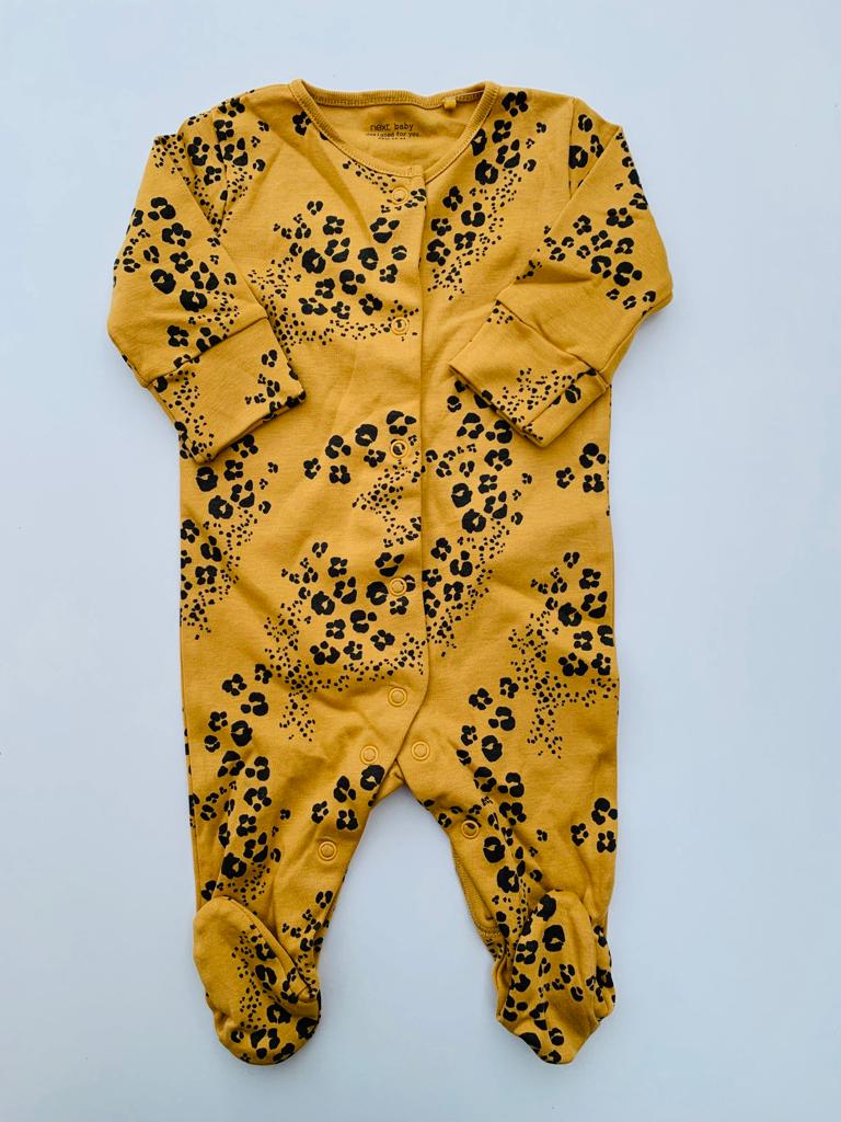 Next Mustard sleepsuit