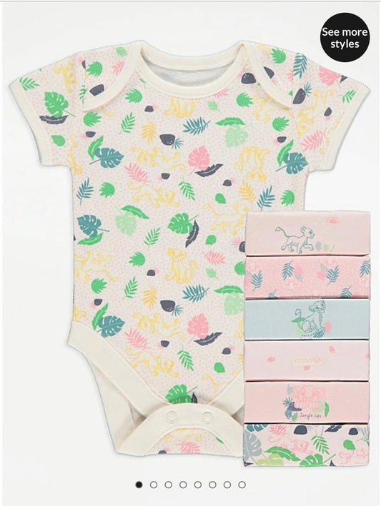 George Pack of 7 Half sleeves Bodysuits