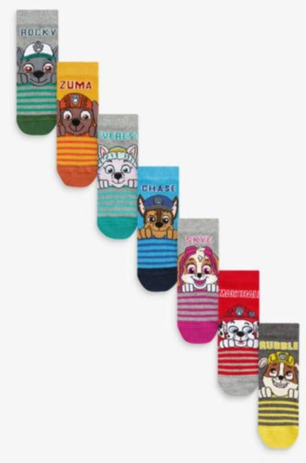 Next "Paw Patrol"  Pack of 7  Pair of Socks