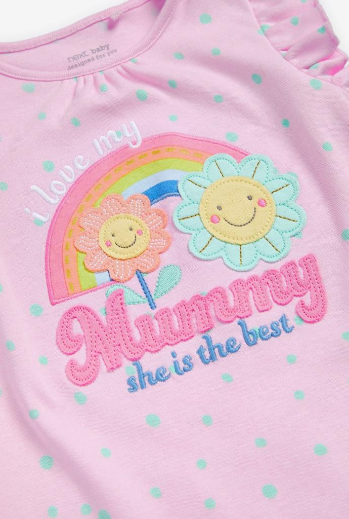 Next Appliqued & Embroidered "I love my Mommy " Romper