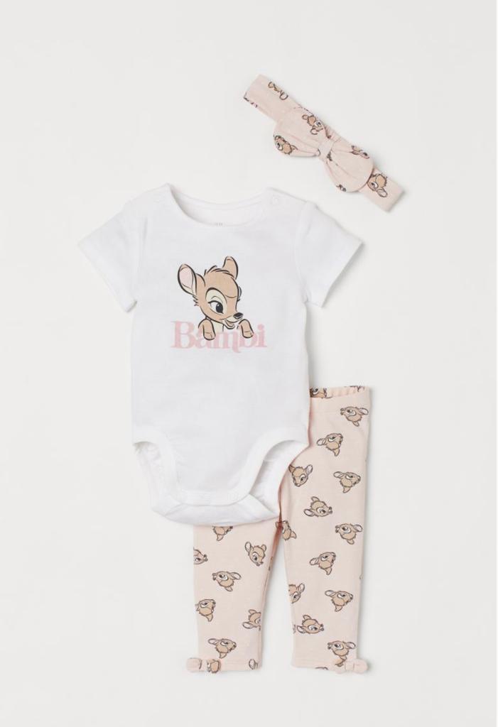 H&M Bambi Themed 3 pc set