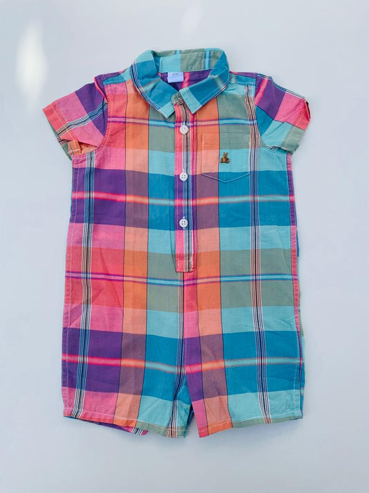 Gap Checked Romper