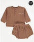 George Ribbed Shirt & Shorts