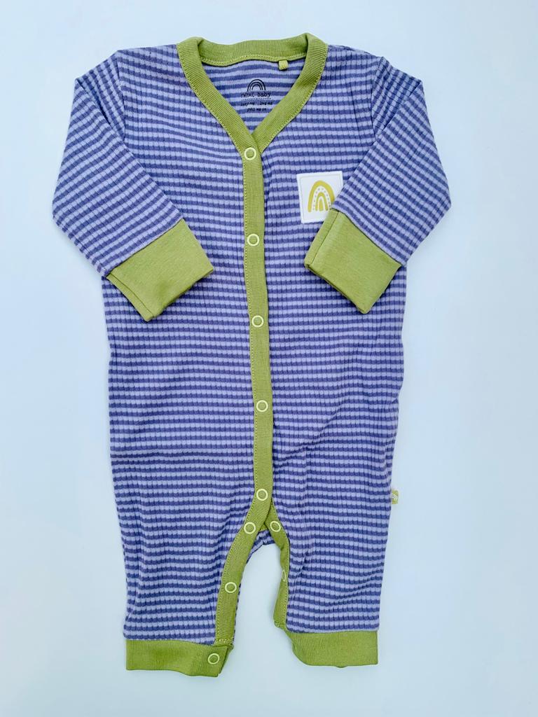 Next Purple Ribbed Sleepsuit