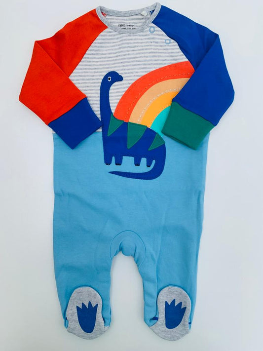 Next Appliqued Dino Sleep suit