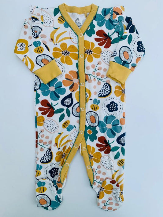 Next Printed Flowers Sleepsuit