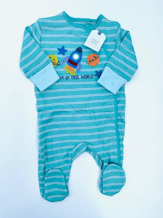 Next Appliqued Space Sleepsuit