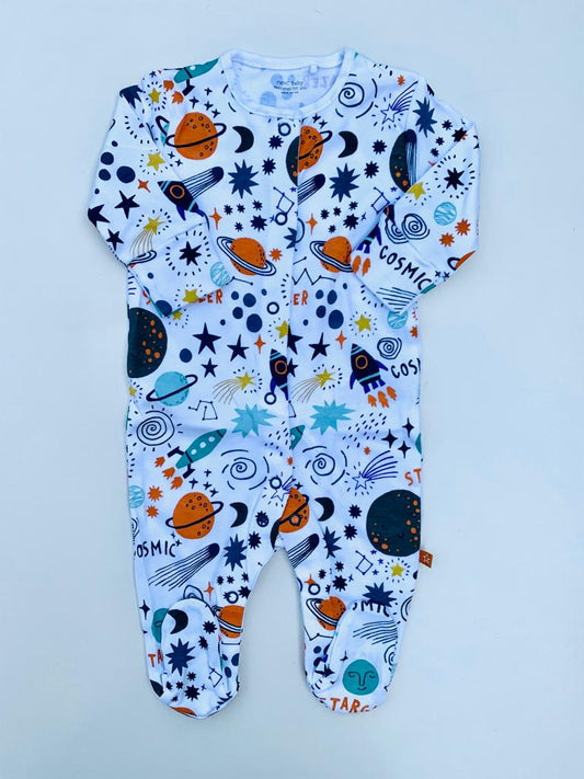 Next White Space Sleepsuit