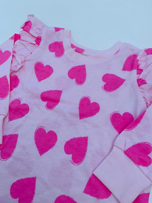 Matalan Pink Hearts PJ Set