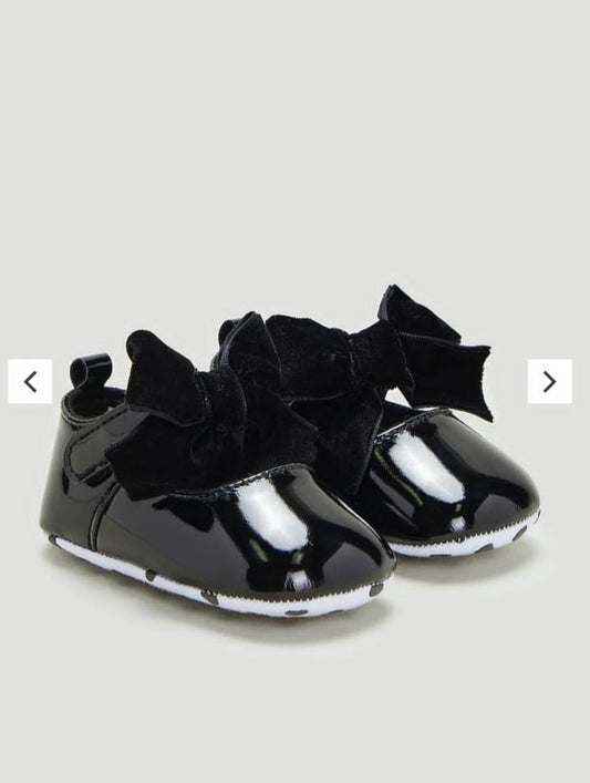 Matalan Black Shiny Shoe